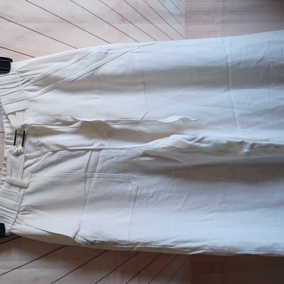 New Gibson ivory wide leg pants xs - Picture 1 of 10